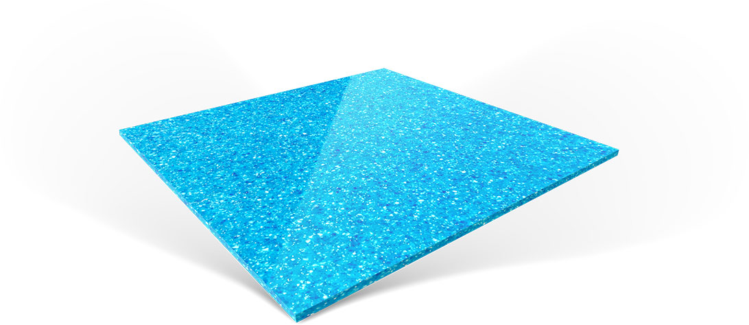 Fiberglass swimming pool colors: Reef Blue